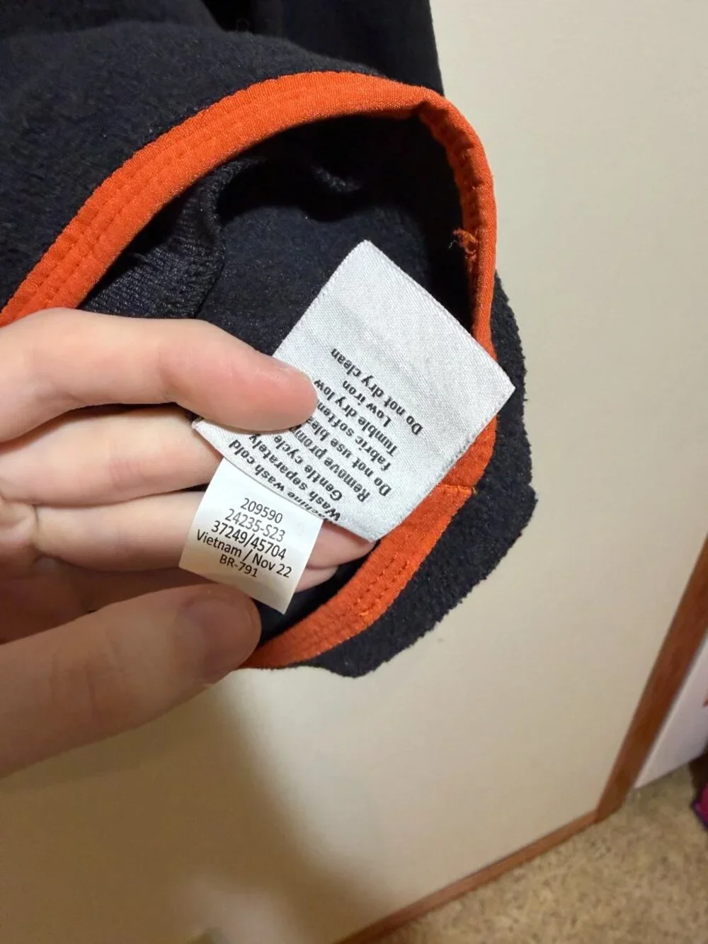 Outdoor Afro x REI Co-op Fleece Pullover Hoodie Gray Orange